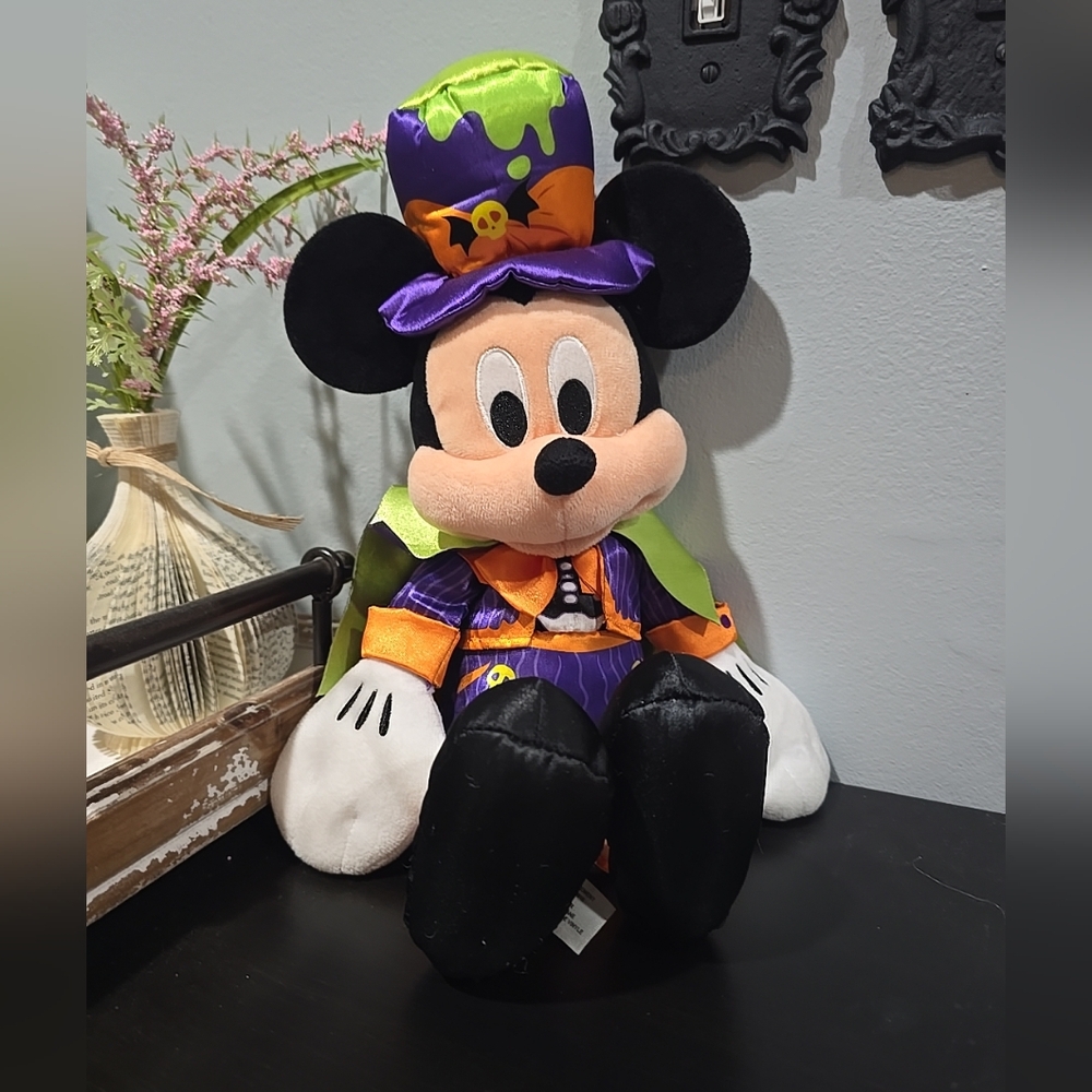 Disney Mickey Mouse skeleton halloween plush toy